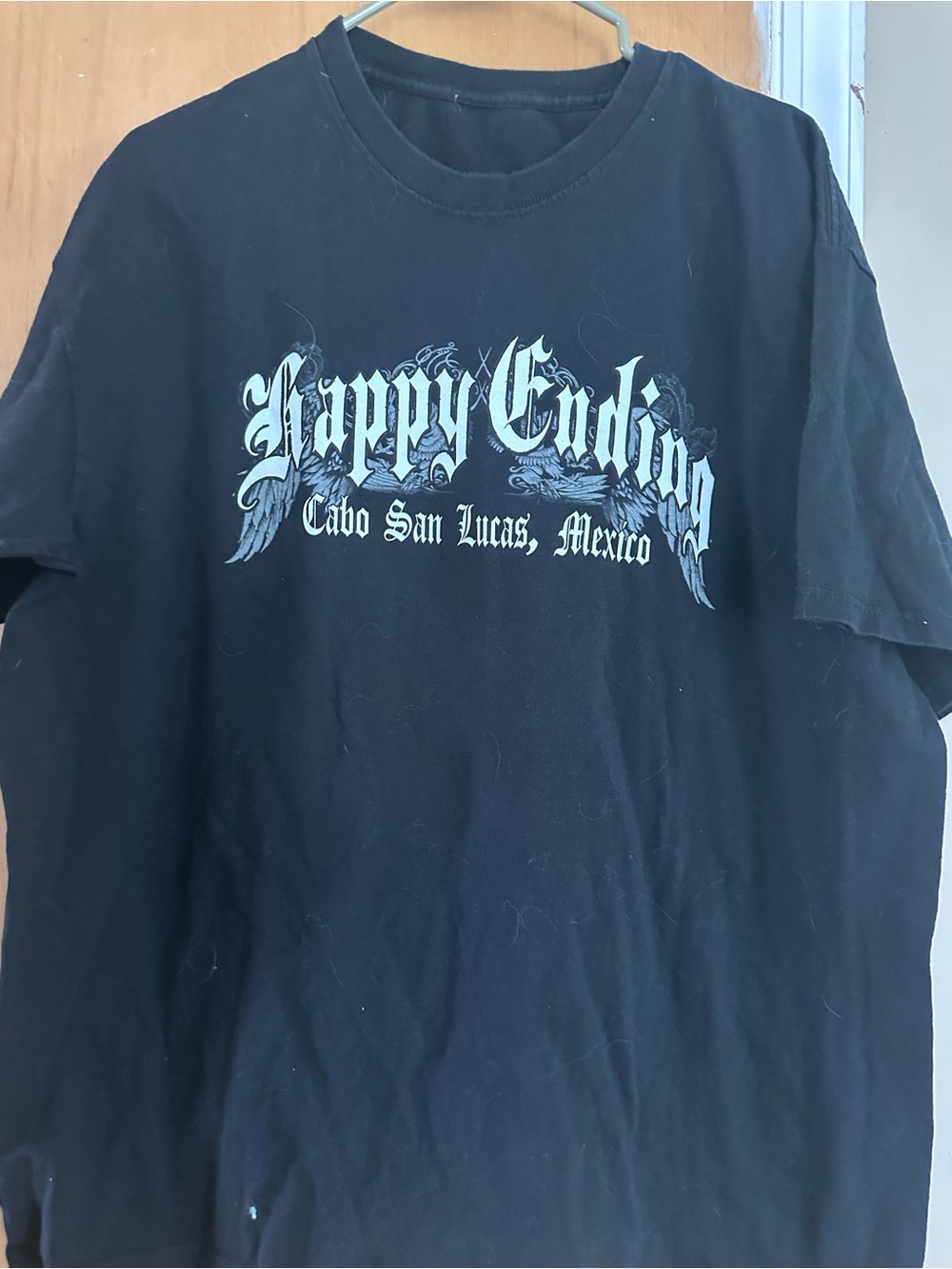 Happy Ending Cabo San Lucas Mexico Black Graphic Tee